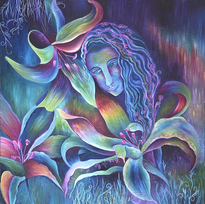 mother nature oil painting