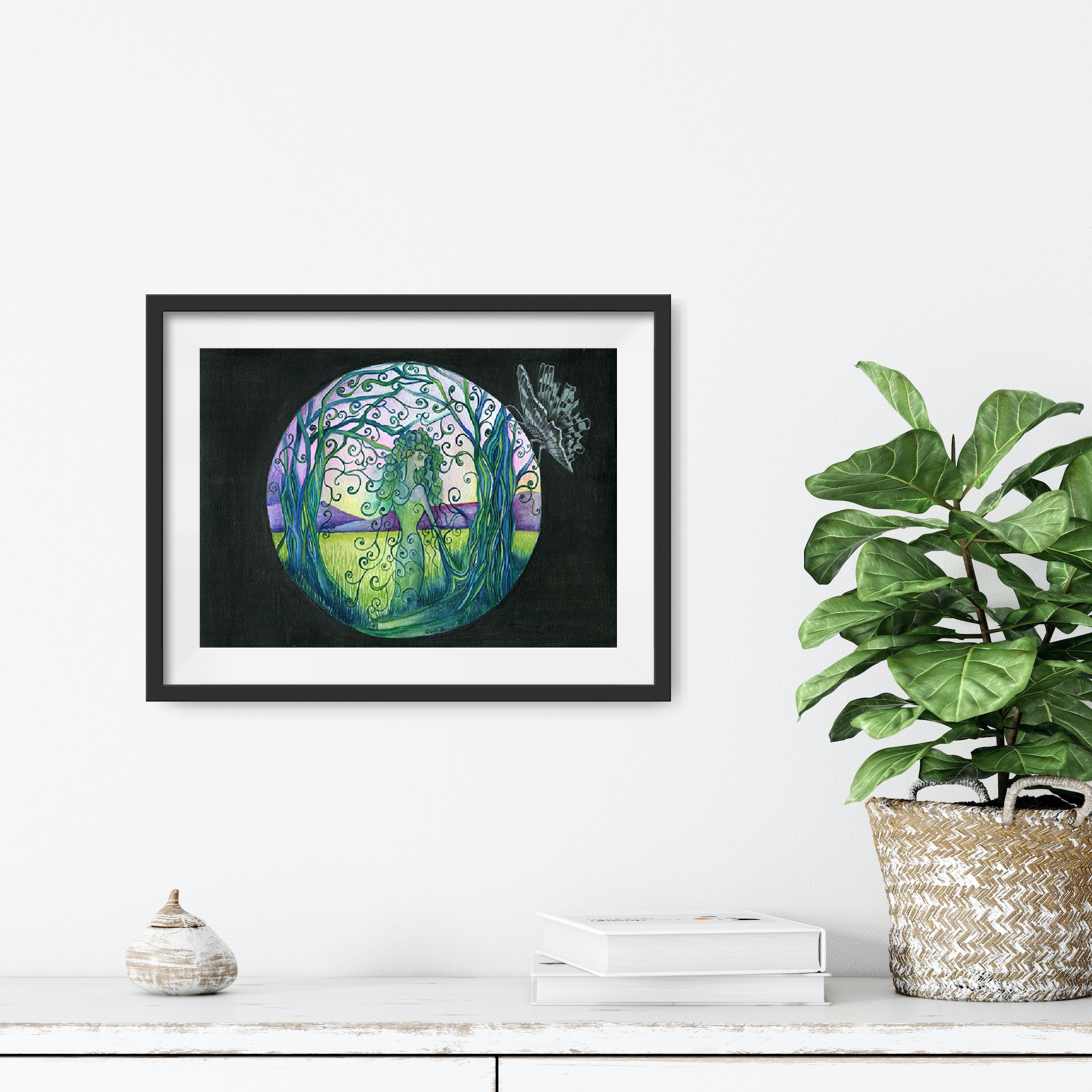 watercolour painting about environmental issues