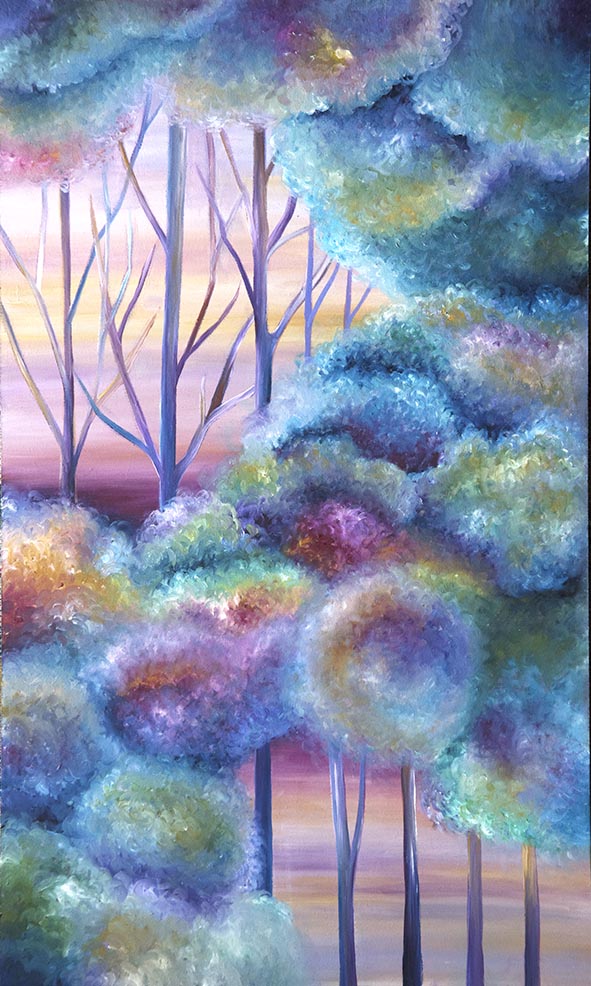 Sussexscape Trees oil painting