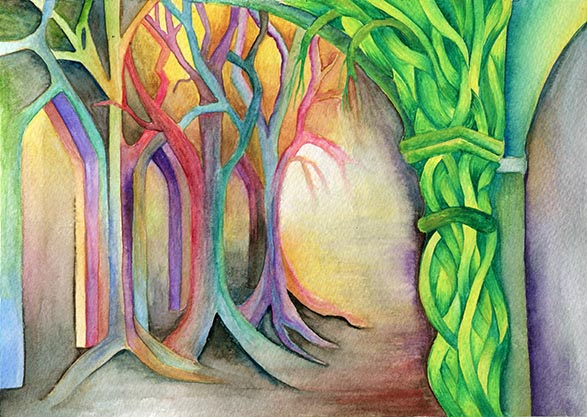 reclaiming nature 4 watercolour painting