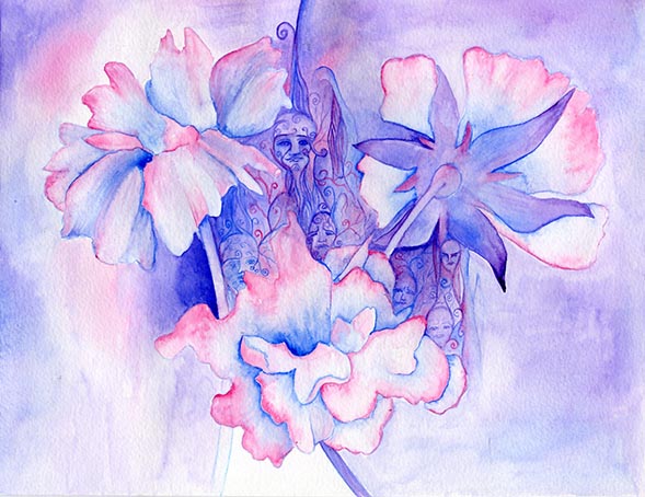 Spirit of Nature 2 watercolour painting