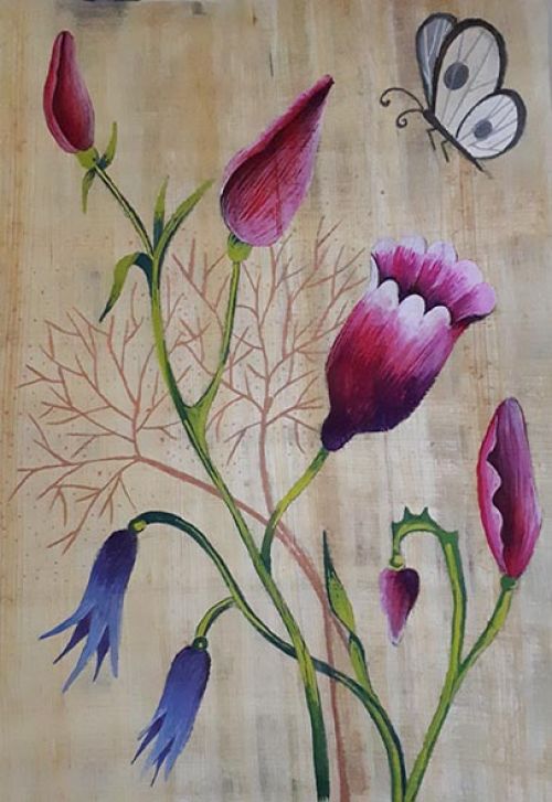 Flowers on Papyrus