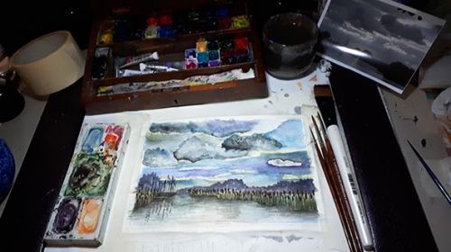Watercolour Landscape